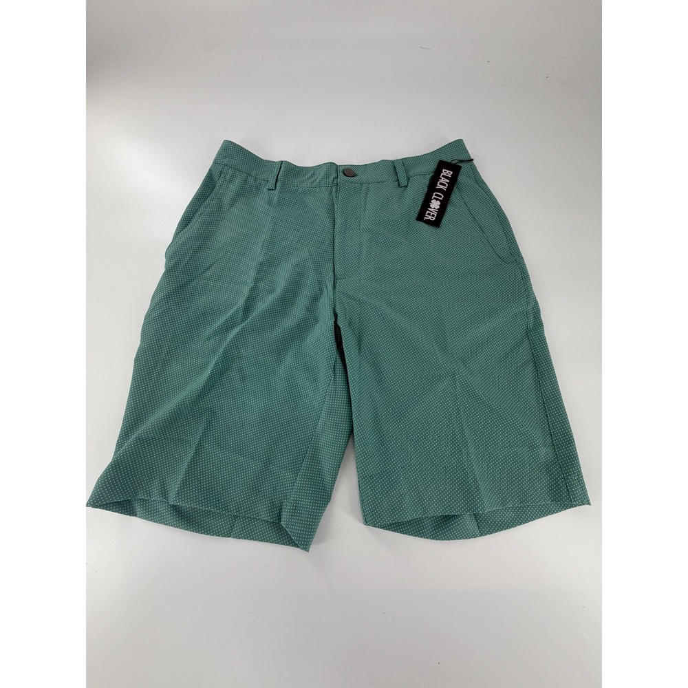 Black Clover Live Lucky Deception Men’s Performance Golf Shorts Size 30 Green